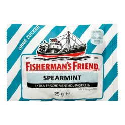 Fishermans Friend Spearmint ohne Zucker Pastillen, 25 g