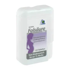 Folsäure 800 Plus B12 + Jod Tabletten, 120 St