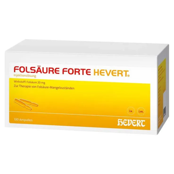 FOLSÄURE FORTE HEVERT® Ampullen, 100X2 ml