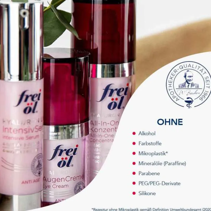 Frei Öl Anti-Age Hyaluron Lift Augencreme, 15 ml