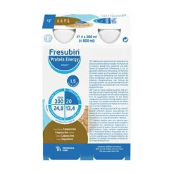 Fresubin Protein Energy Drink Cappucc.Trinkflasche, 4X200 ml