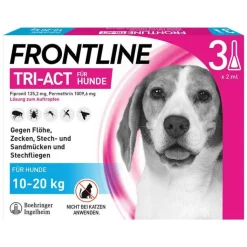 FRONTLINE TRI-ACT® gegen Zecke, Floh und fliegende Insekten bei Hunden (10-20kg), 3 St