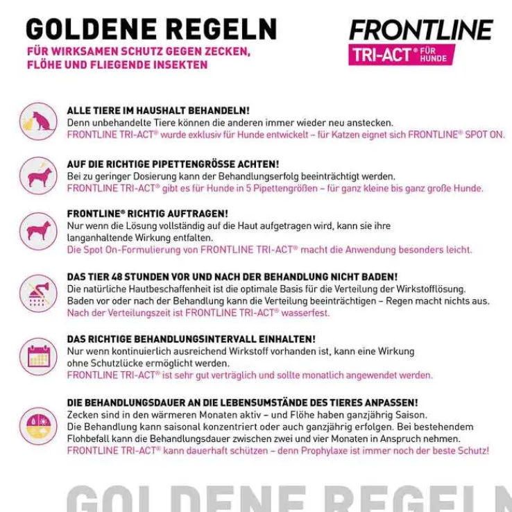 FRONTLINE TRI-ACT® gegen Zecke, Floh und fliegende Insekten bei Hunden (20-40kg), 3 St
