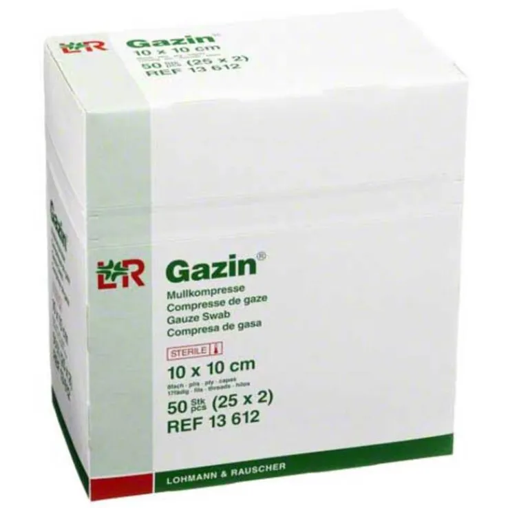 Gazin Kompressen 10x10cm 8fa, 25X2 St
