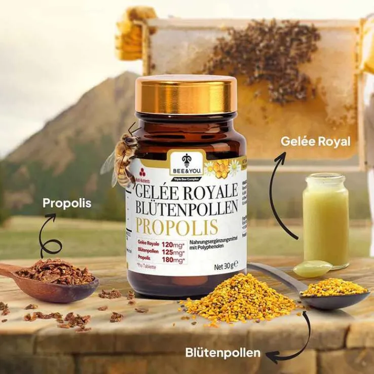 Gelee Royale Blütenpollen Propolis Tabletten, 60 St