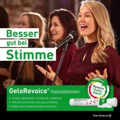 GeloRevoice Halstabletten Cassis-Menthol bei Heiserkeit & Stimmverlust, 20 St