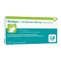 Ginkgo – 1 A Pharma® 240 mg Filmtabletten, 60 St