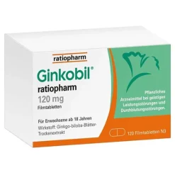 Ginkobil ratiopharm 120mg mit Ginkgo biloba, 120 St