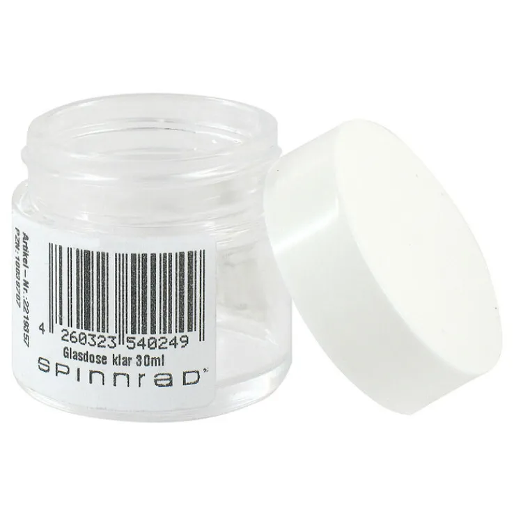 Glasdose klar, 30 ml