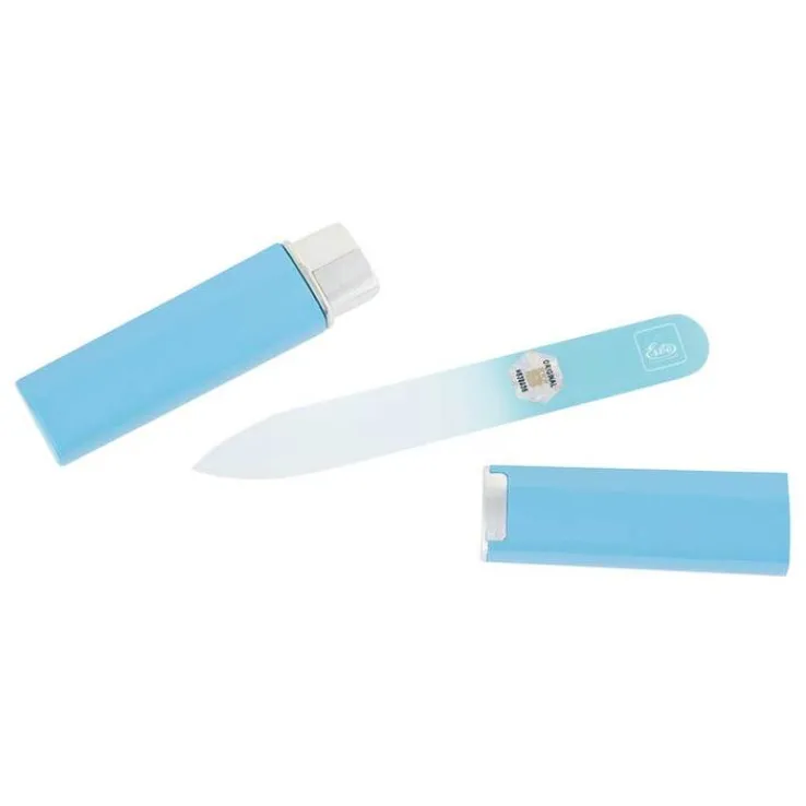 Glasfeile blau 9 cm Köcher blau, 1 St