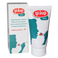 Gloup Zero Medikamenteneinnahme Gel Himbeere, 75 ml