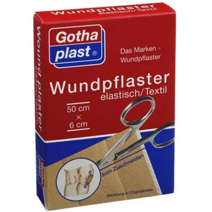Gothaplast Wundpflaster elast 6x50 cm geschnitten, 1 St