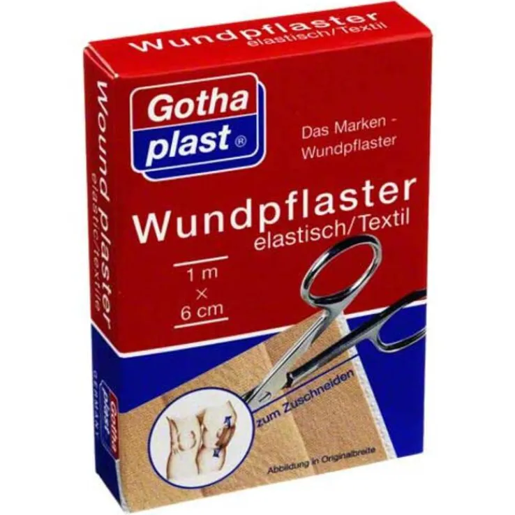 Gothaplast Wundpflaster elast 6 cm x 1 m geschnitten, 1 St