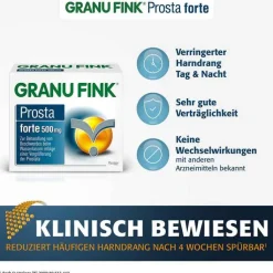 GRANU FINK Prosta forte 500 mg Hartkapseln, 140 St