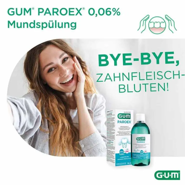 GUM Paroex 0,06% CHX Mundspülung, 500 ml