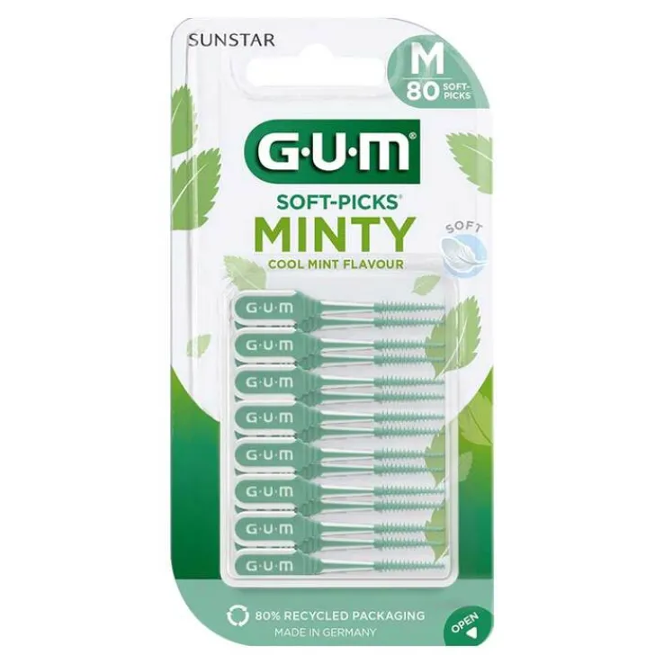 GUM Soft-Picks Minty medium, 80 St
