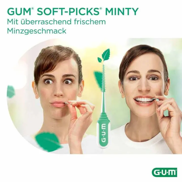 GUM Soft-Picks Minty medium, 80 St