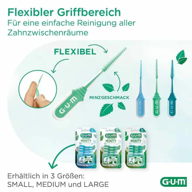 GUM Soft-Picks Minty medium, 80 St