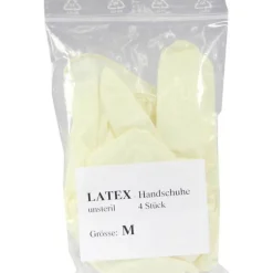 Handschuhe Einmal Latex unsteril mittel, 4 St