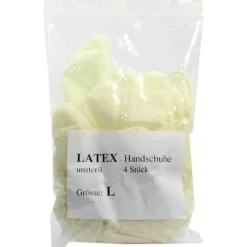 Handschuhe Einmal Latex unsteril groß, 4 St