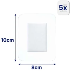 Hansaplast AQUA PROTECT XXL Wundverband steril 8x10 cm, 5 St
