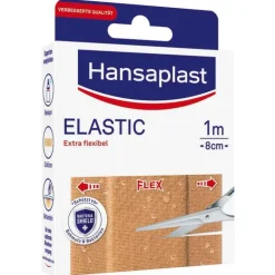 Hansaplast Elastic Pflaster 8 cmx1 m, 1 St