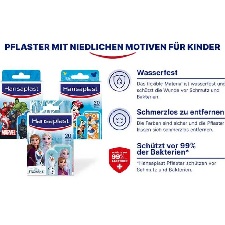 Hansaplast Kinder Pflasterstrips Marvel, 20 St