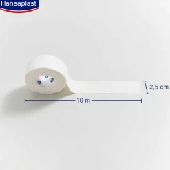 Hansaplast robustes Sporttape 2,5 cmx10 m weiß, 1 St