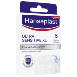 Hansaplast ULTRA SENSITIVE XL Wundverband 5x7,2 cm, 5 St