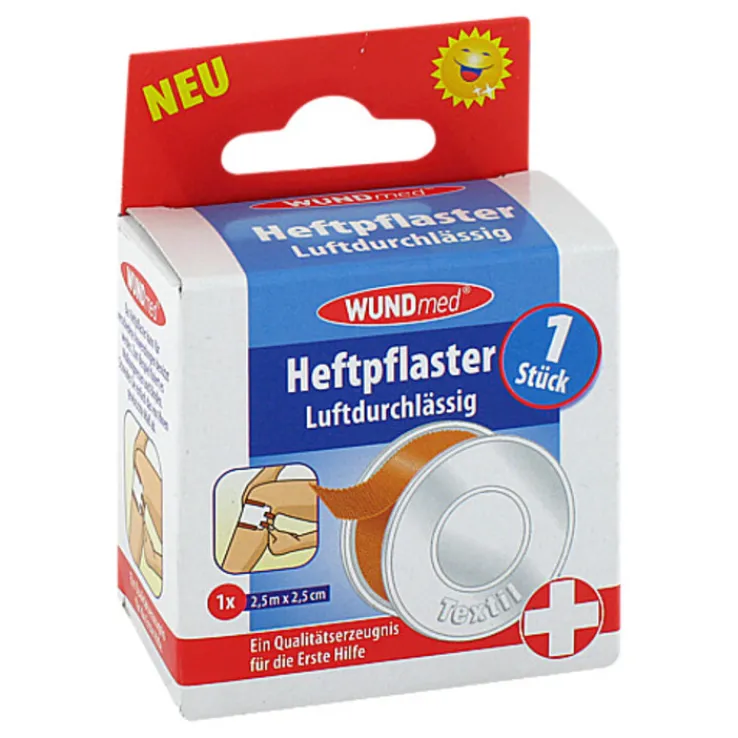 Heftpflaster Textil 2,5mx2,5cm, 1 St