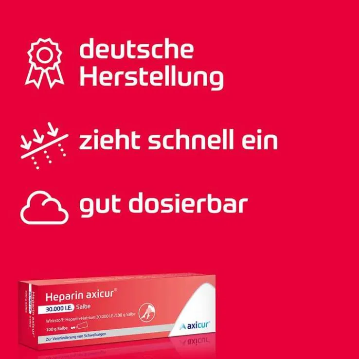 Heparin axicur 30.000 I.E. Salbe, 100 g