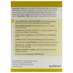Hepatosan 1600 Tabletten Ergänzungsfuttermittel für Hund und Katze, 120 St