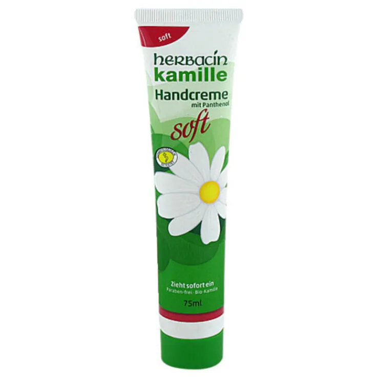 Herbacin kamille Handcreme Soft Tube, 75 ml