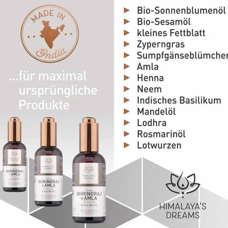 Himalayas Dreams Ayurveda Haaröl Bhringraj & Amla, 100 ml
