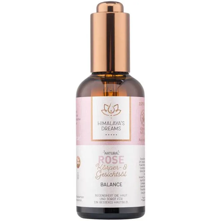 Himalayas Dreams Ayurveda Körper & Gesichtsöl Rose, 100 ml