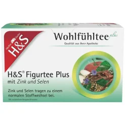H&S Figurtee Plus mit Zink und Selen Filterbeutel, 20X1.5 g