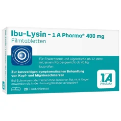 Ibu-Lysin – 1 A Pharma 400 mg Filmtabletten, 20 St