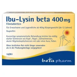 Ibu-Lysin beta 400 mg Filmtabletten, 10 St