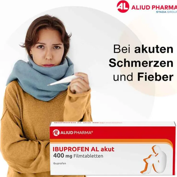 IBUPROFEN AL akut 400 mg Filmtabletten, 10 St