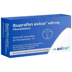 Ibuprofen axicur® 400 mg akut Filmtabletten, 20 St