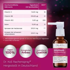 Immun Rachenspray Dr. Koll Gemmo Komplex Vit.B6 B12, 20 ml
