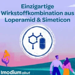 Imodium akut Duo - bei akutem Durchfall mit Blähungen, 12 St
