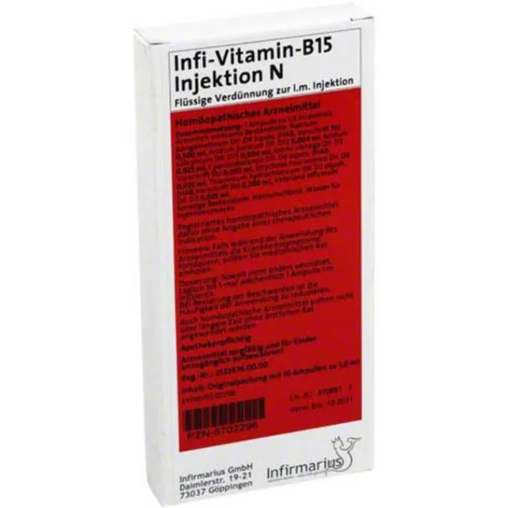 INFI Vitamin B15 Injekt N, 10X1 ml