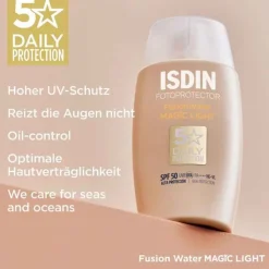 Isdin Fotoprotector Fusion Water Magic light Color SPF 50, 50 ml