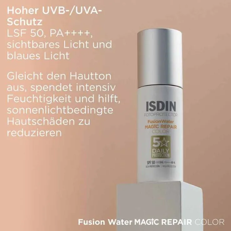 ISDIN Fotoprotector Fusion Water Magic Repair Color, 50 ml