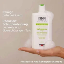 ISDIN Nutradeica Shampoo gegen Schuppen und fettiges Haar, 200 ml