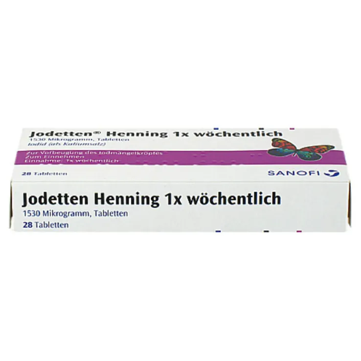 Jodetten Henning 1x wöchentlich Tabletten, 28 St