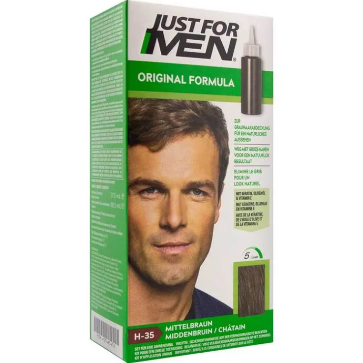 Just for men Tönungsshampoo mittelbraun, 60 ml