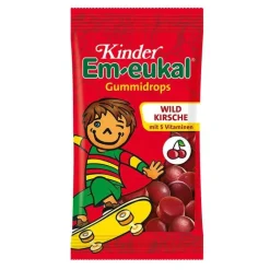 Kinder Em-eukal Gummidrops Wildkirsche zuckerhaltig, 75 g