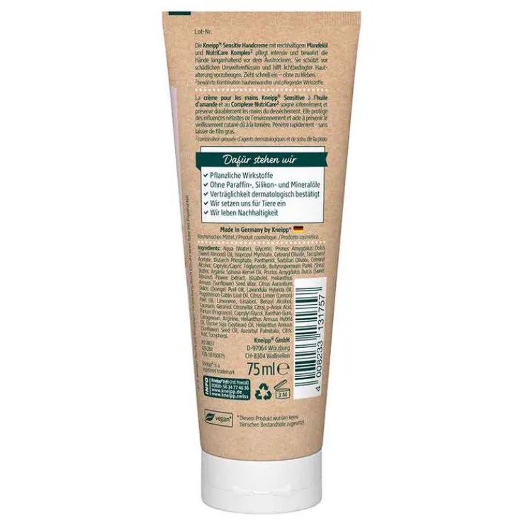 Kneipp beruhigende Pflege Sensitiv Handcreme, 75 ml